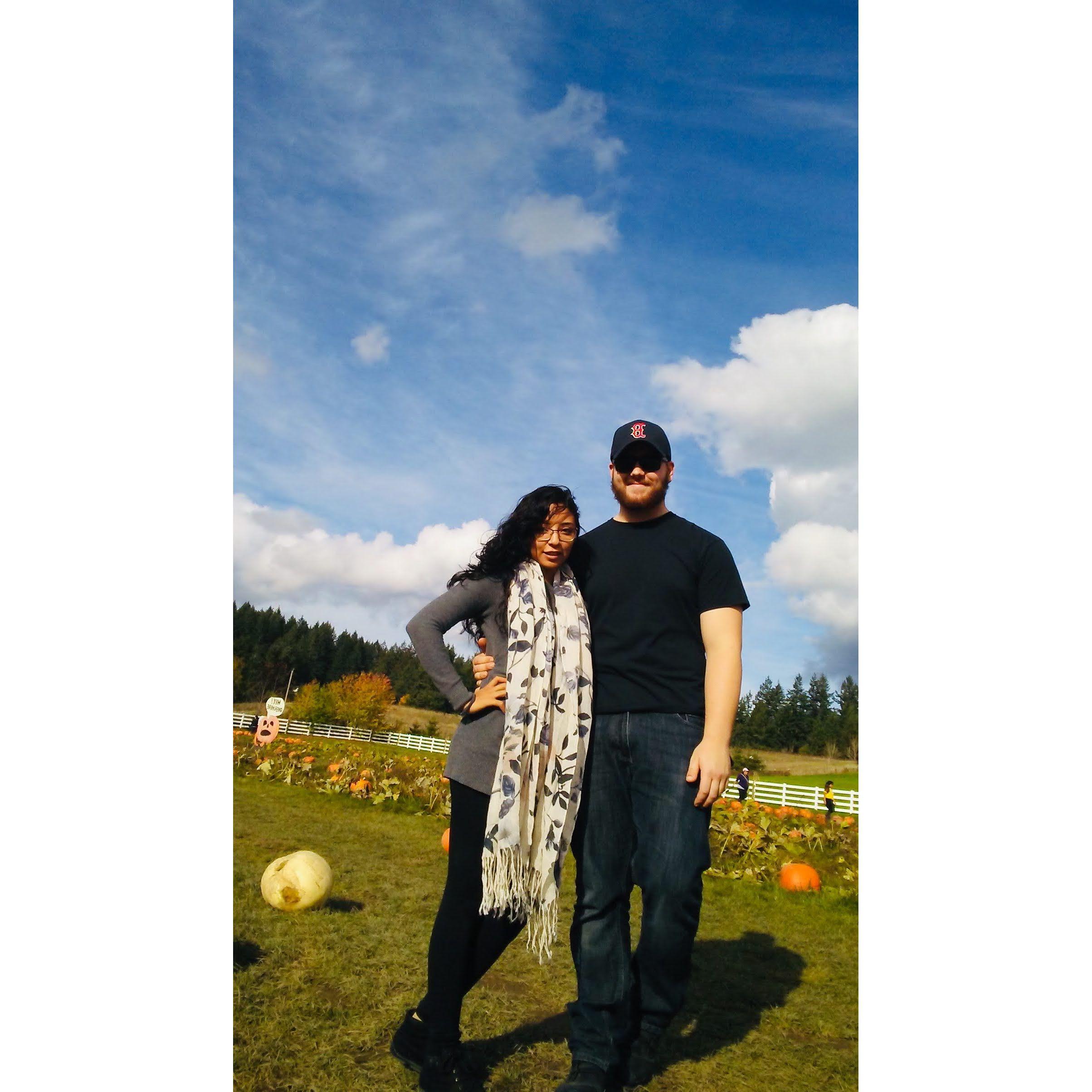 Reunited in Oregon! The first of many back-and-forth visits.