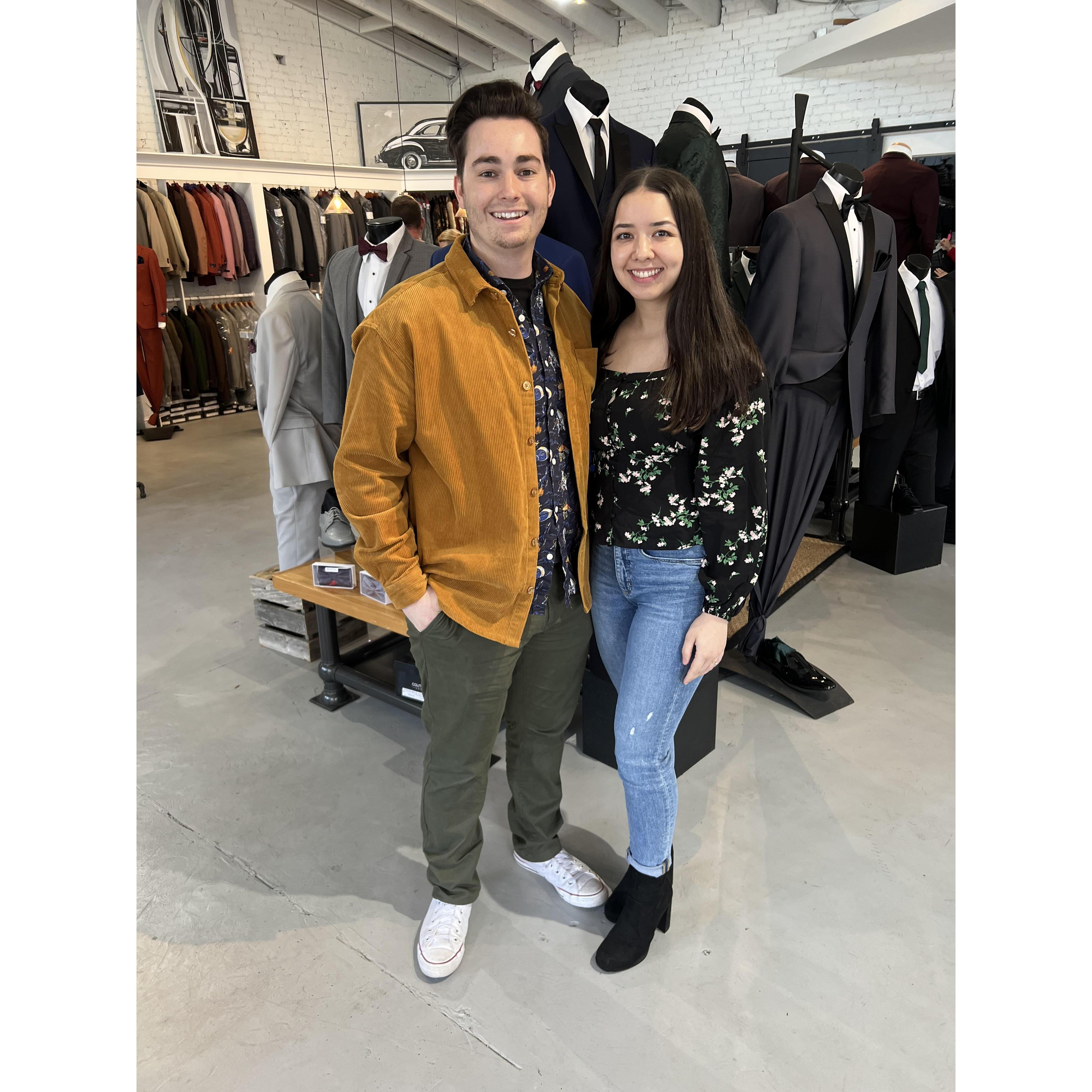 Suit shopping! 3/5/2021