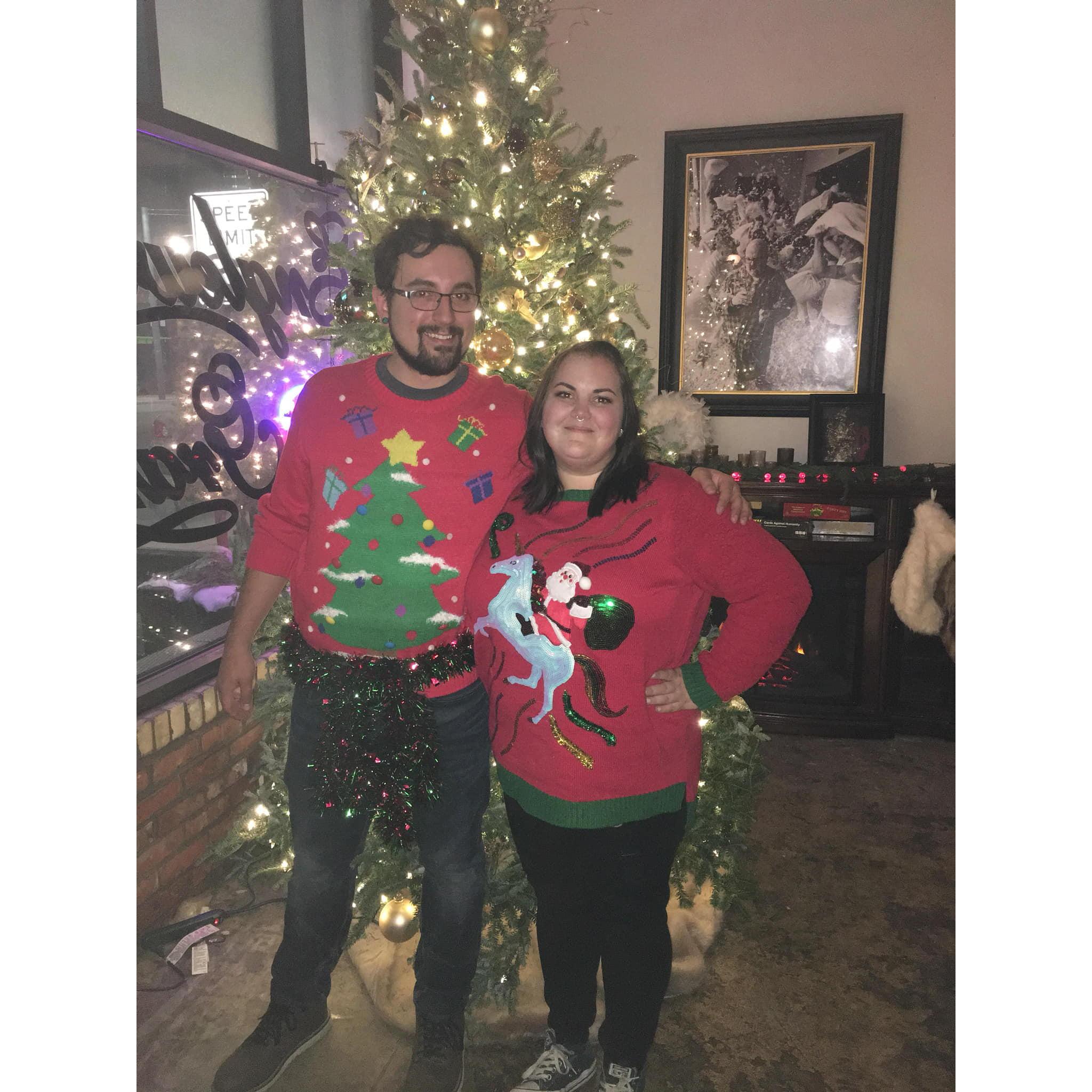 Ugly Christmas sweater party