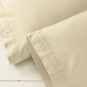 Ultrasoft Comfort Flannel Pillowcases, Set of Two - Natural