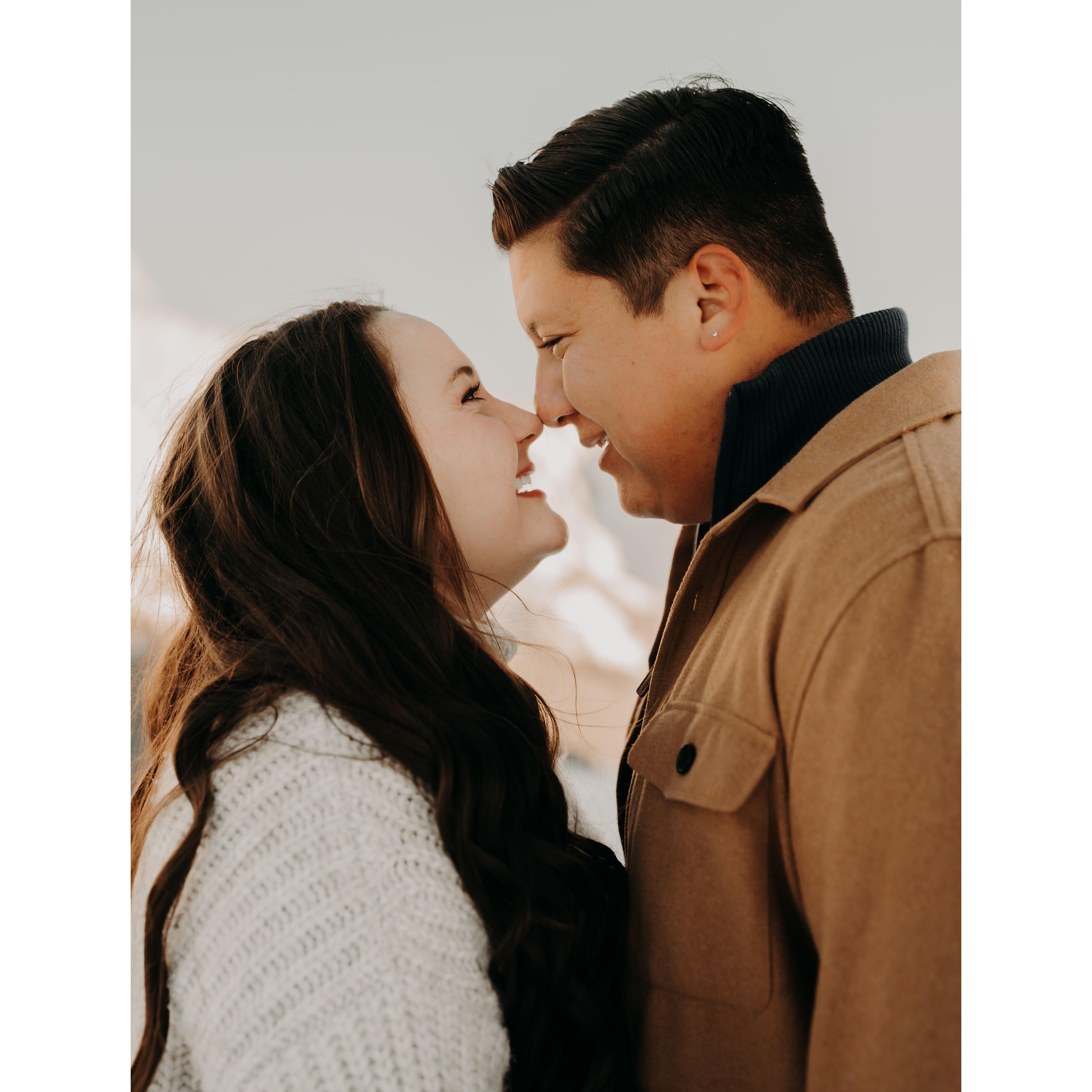 It was probably 0 degrees when we took these pictures.