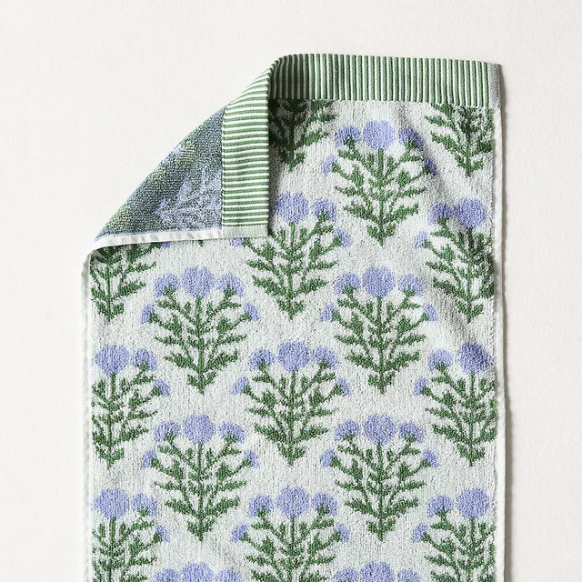 Eudora Cotton Towel Collection - Blue, Hand Towel