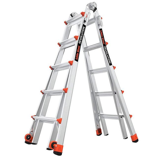 Little Giant Ladders, Revolution, M22, 6-18 foot, Multi-Position Ladder, Aluminum, Type 1A, 300, 300 lbs weight rating, (12022)