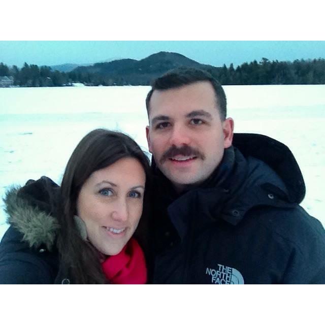 Celebrating a New Year on frozen Mirror Lake in Lake Placid, NY