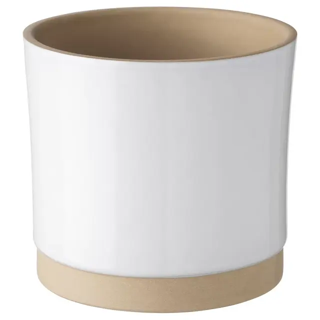 UPPVAKTAPlant pot, white, natural4 ¾ "