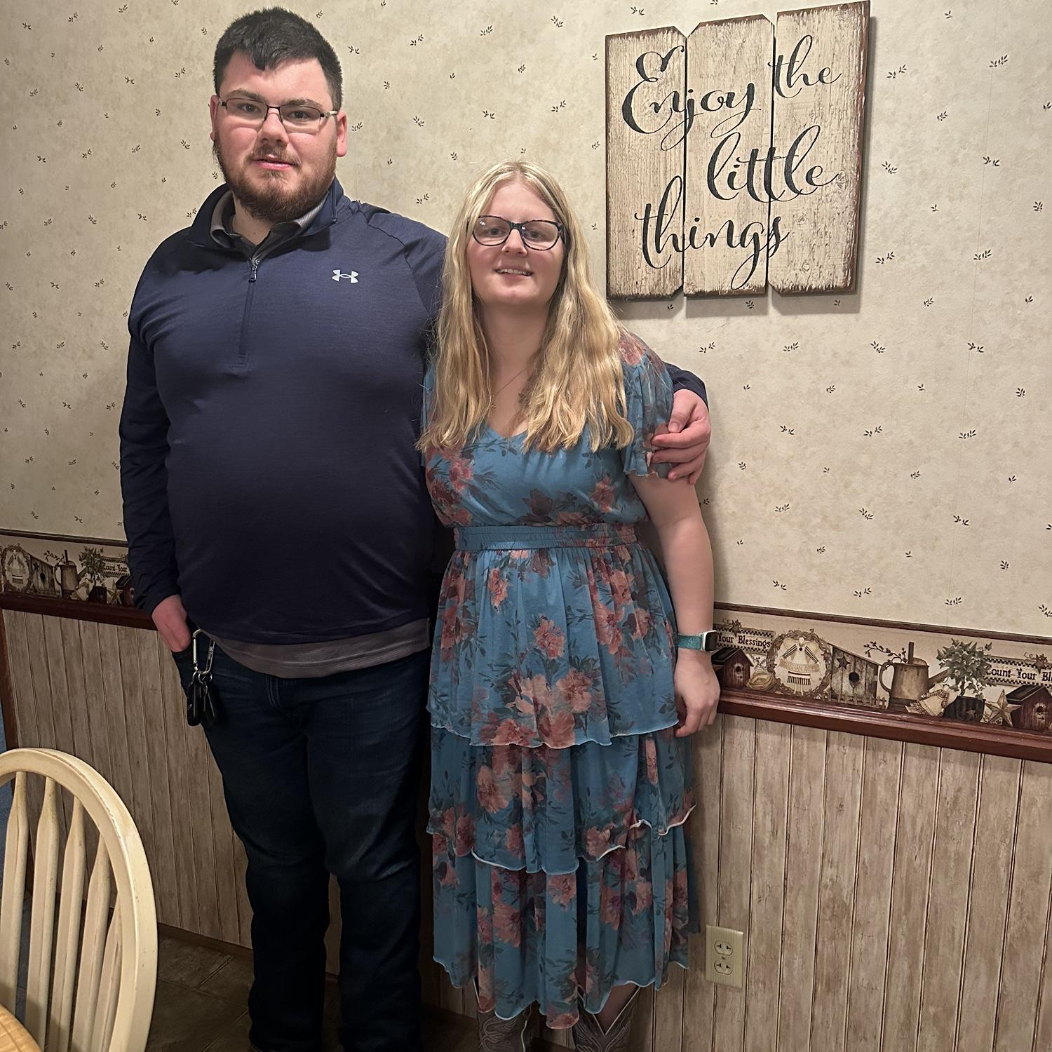 Our first Valentine’s Day together!