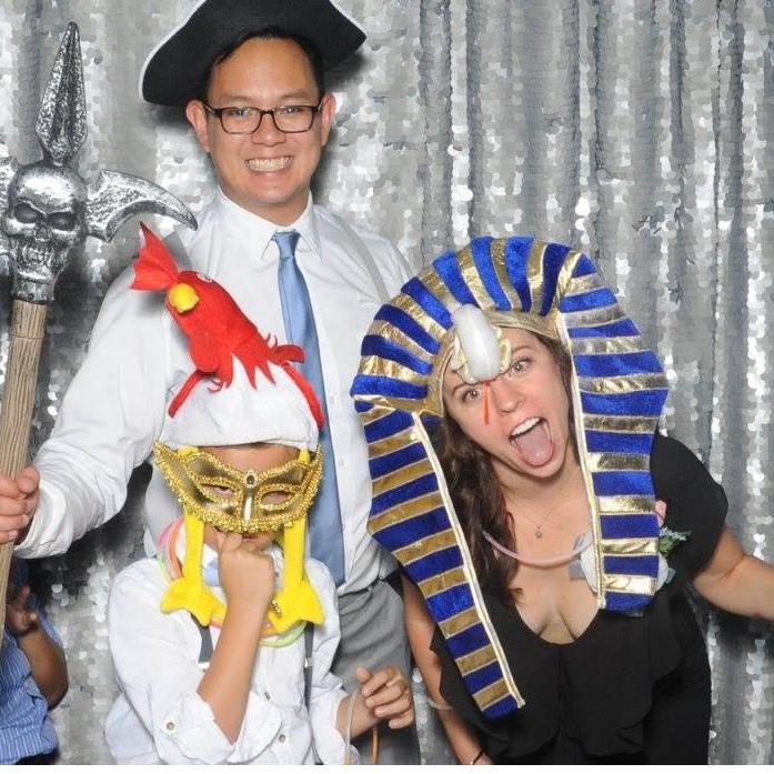 Alex and Brittney Huters Wedding- Photo booth fun with the nephew Henry!