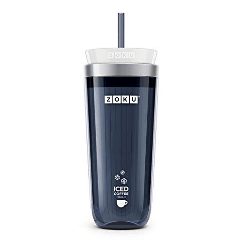 Zoku Grey Iced Coffee Maker, Travel Mug