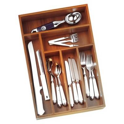 Lipper International Bamboo Silverware Organizer