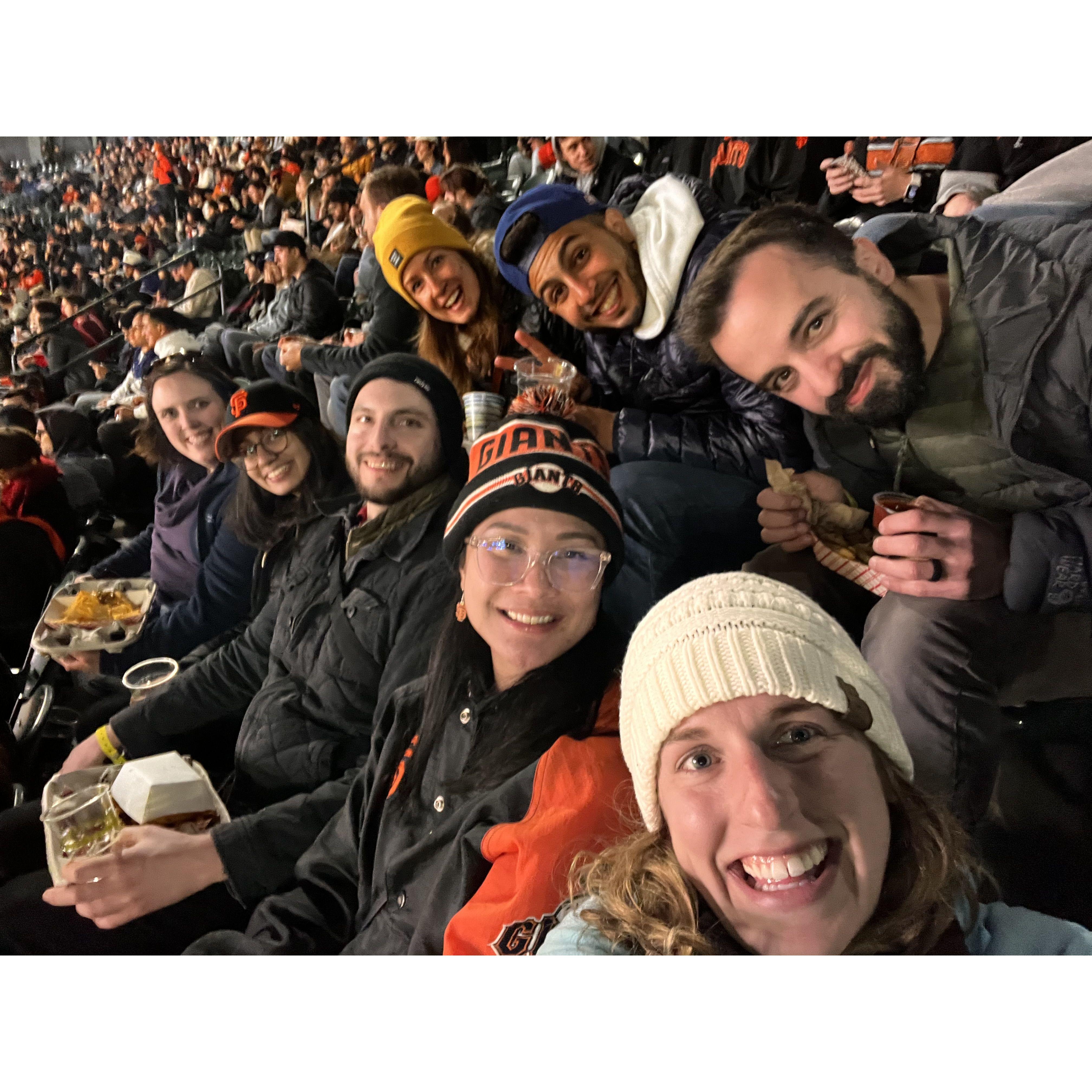 SF Giants game with Debbie's good friends from grad school