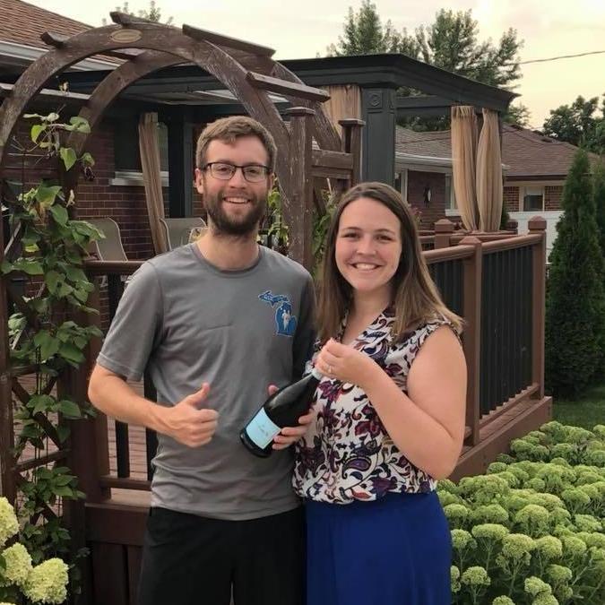 The night we moved into our first house. :)