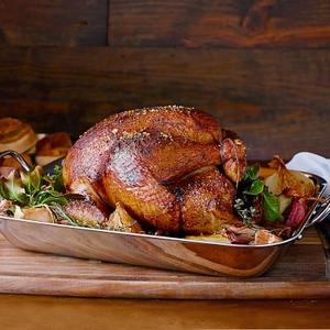Williams Sonoma Thermo-Clad Stainless-Steel Flared Roasting Pan with Rack, Large