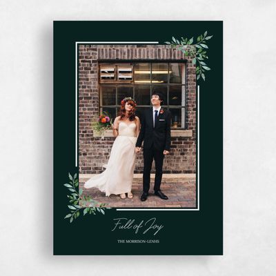 Dark Forest, Green Holiday Card - Wimberly