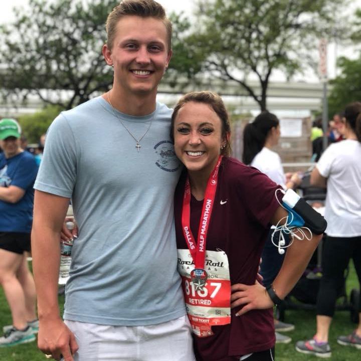 After Matty ran her first half marathon!