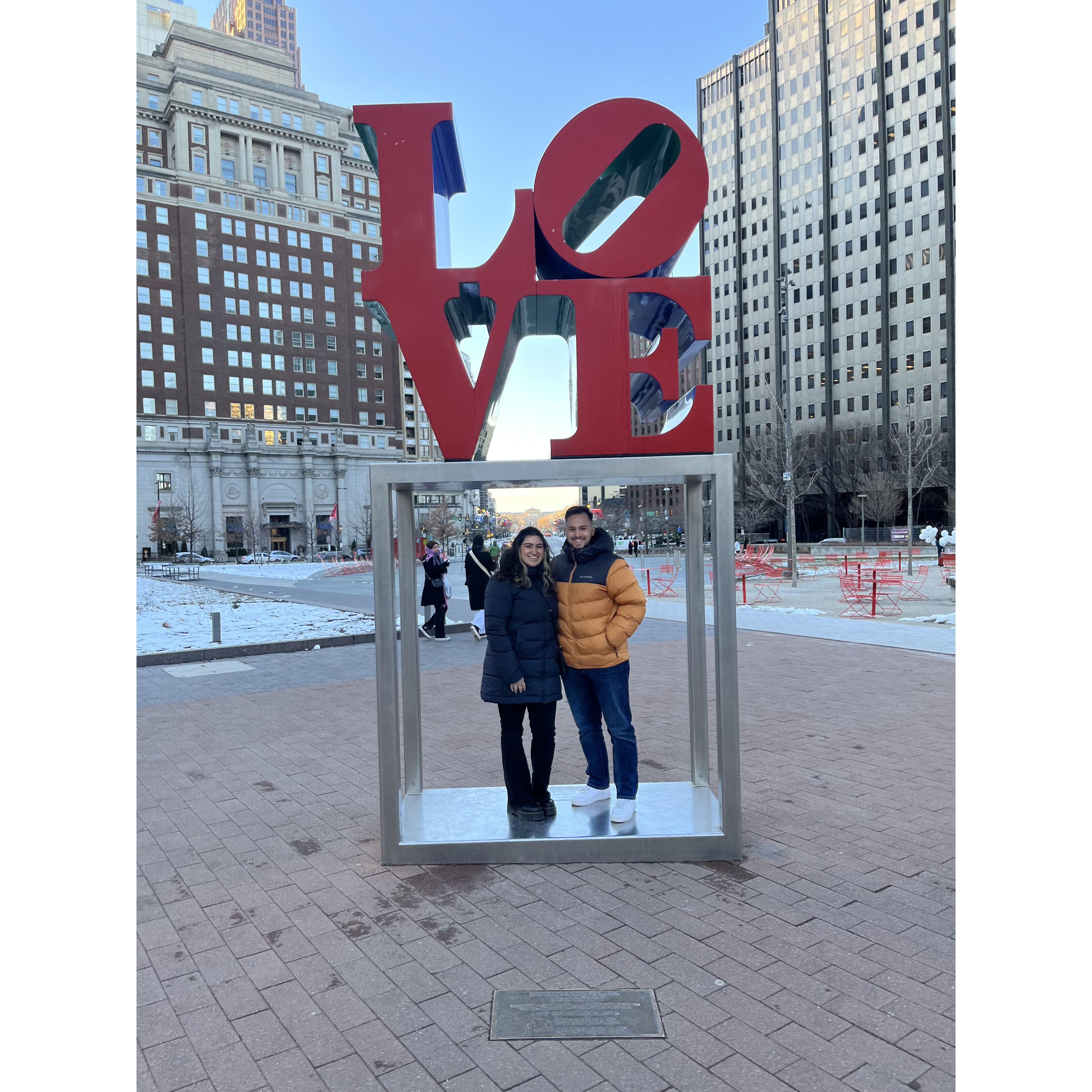 Philly love statue seemed approcriate.