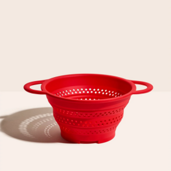 Collapsible Colander & Steamer: Red