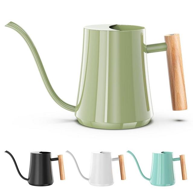 Watering Can Indoor Plants 35oz Sage Green Water Can Indoor Metal Small Water Can Pot with Long Spout for House Bonsai Plants Garden Flower Decorative