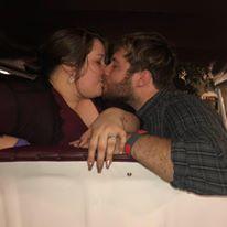 Zach Proposed to Kat in a Gazebo in Disney- he booked a horse and carriage ride. 2018