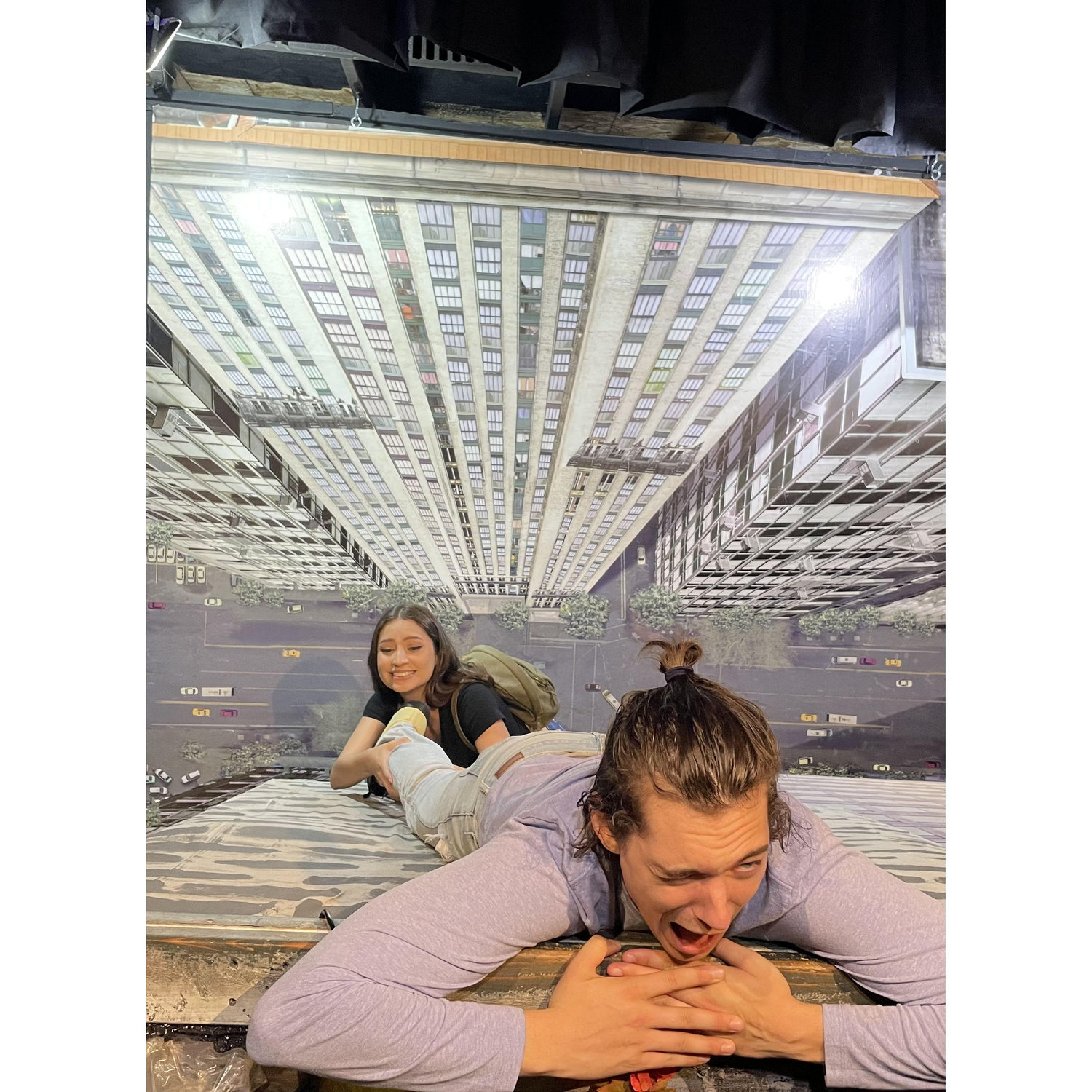 Sean and Amanda attempt parkour.