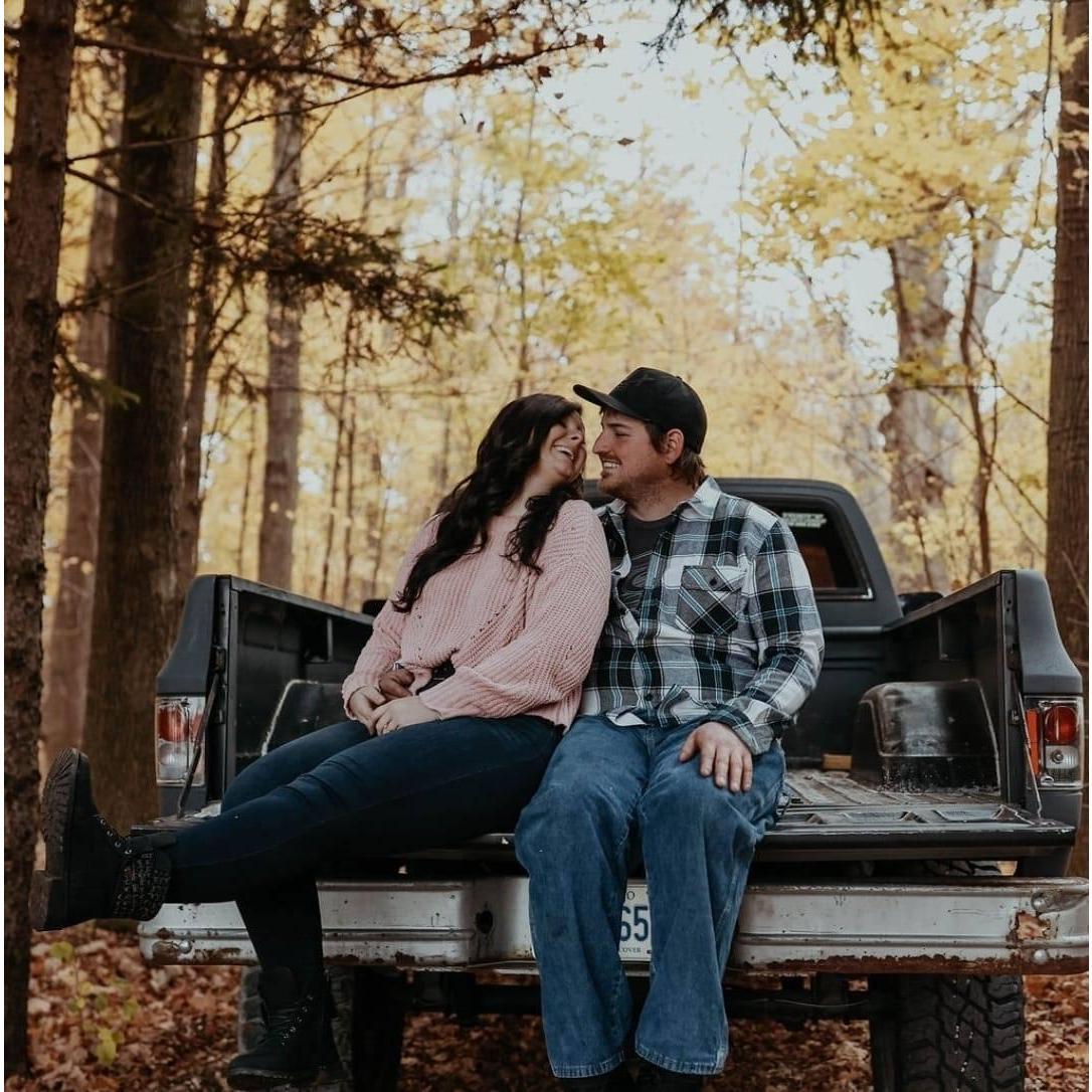 This was taken during our engagement photos. We had to have Black Betty (this truck) involved and this pictures turned out better than I could have imagined.