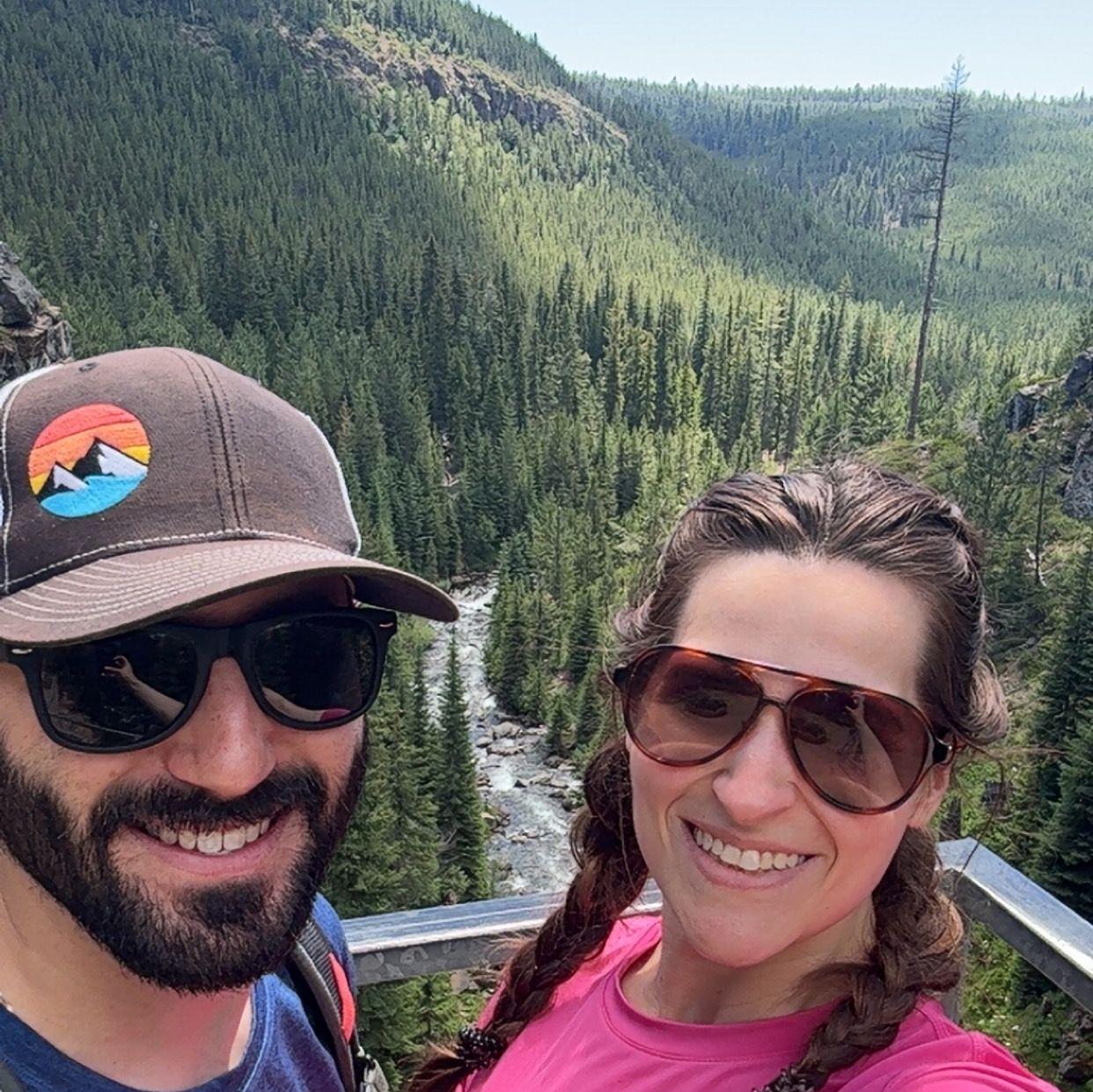 Just a pair of hikers on a lovely trail near Bend, OR.