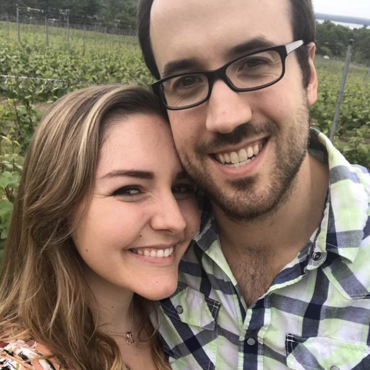 Wine tasting in Traverse City for our 1 Year Anniversary
