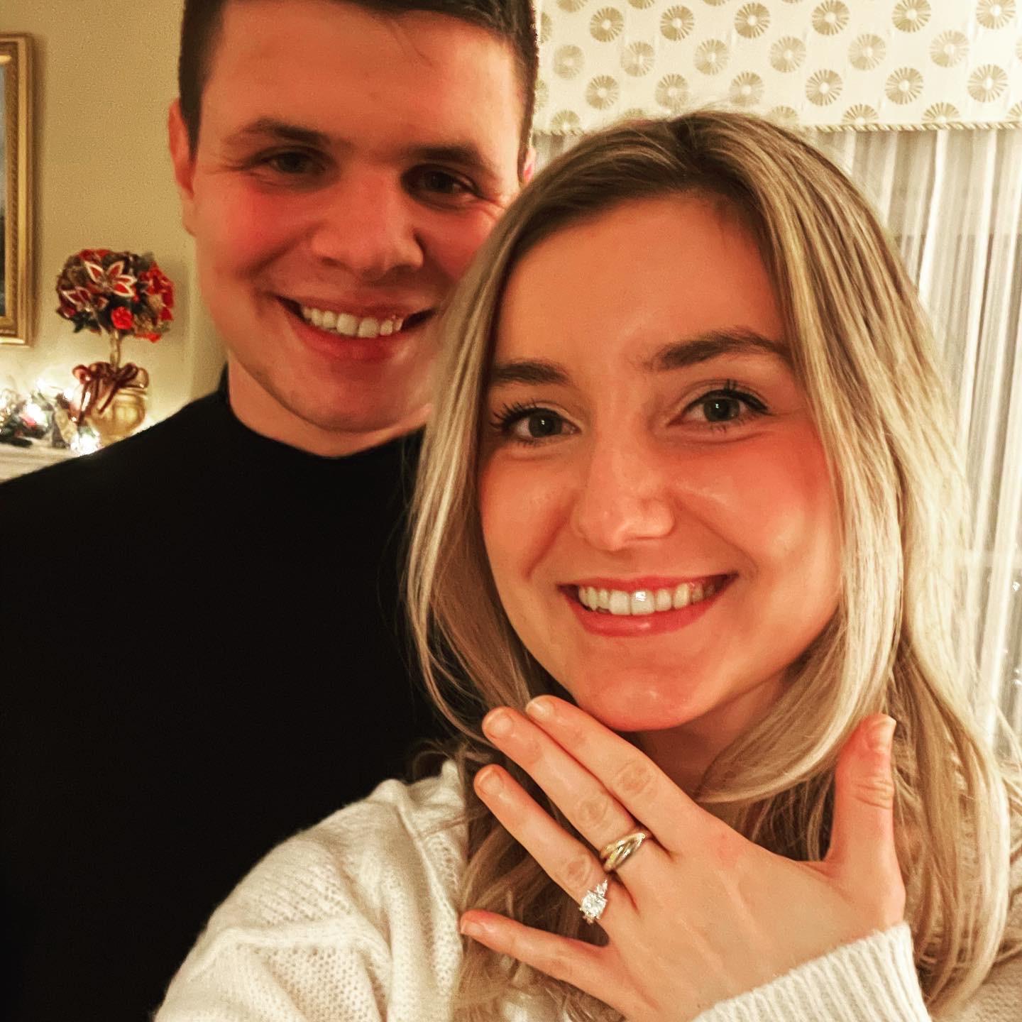 The night of our engagement! Christmas Eve, 2021