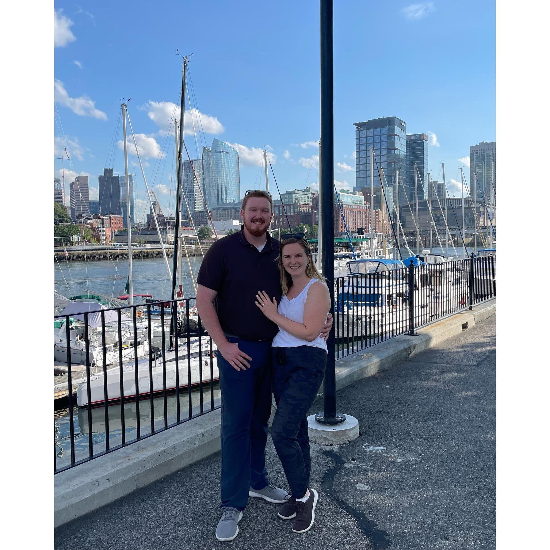 Our engagement picture on the pier.
