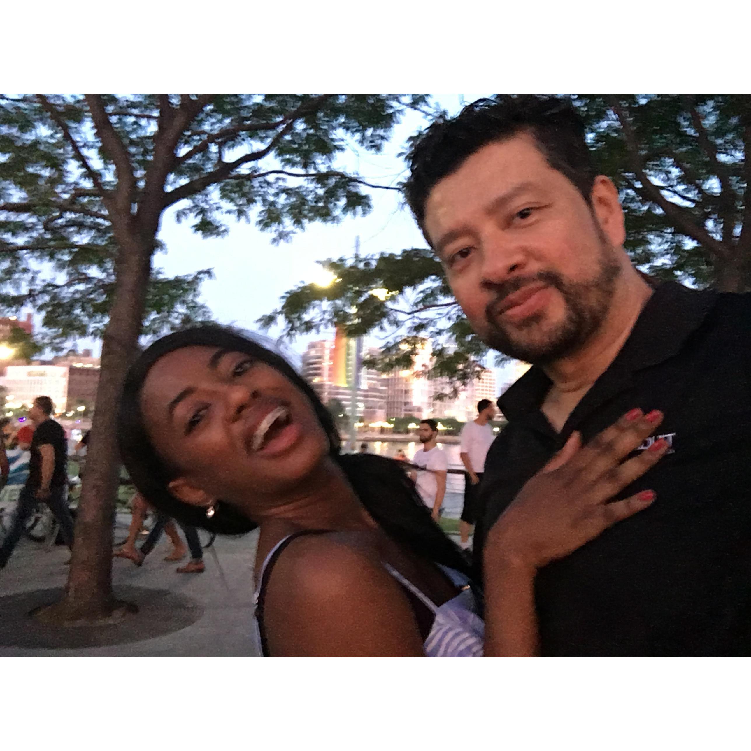 Sunset Salsa Dancing on the pier.