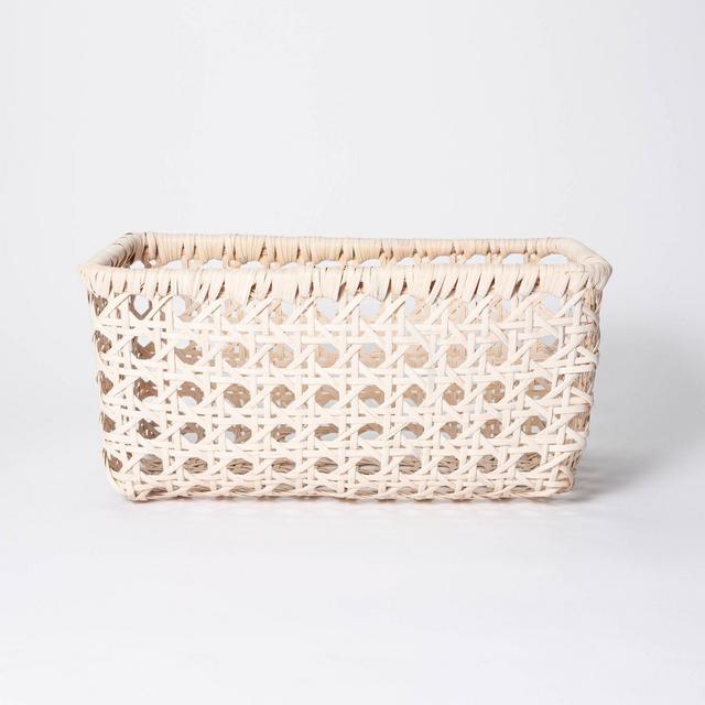 11" x 8" Rattan Turntum Weave Basket Natural - Threshold™ designed with Studio McGee