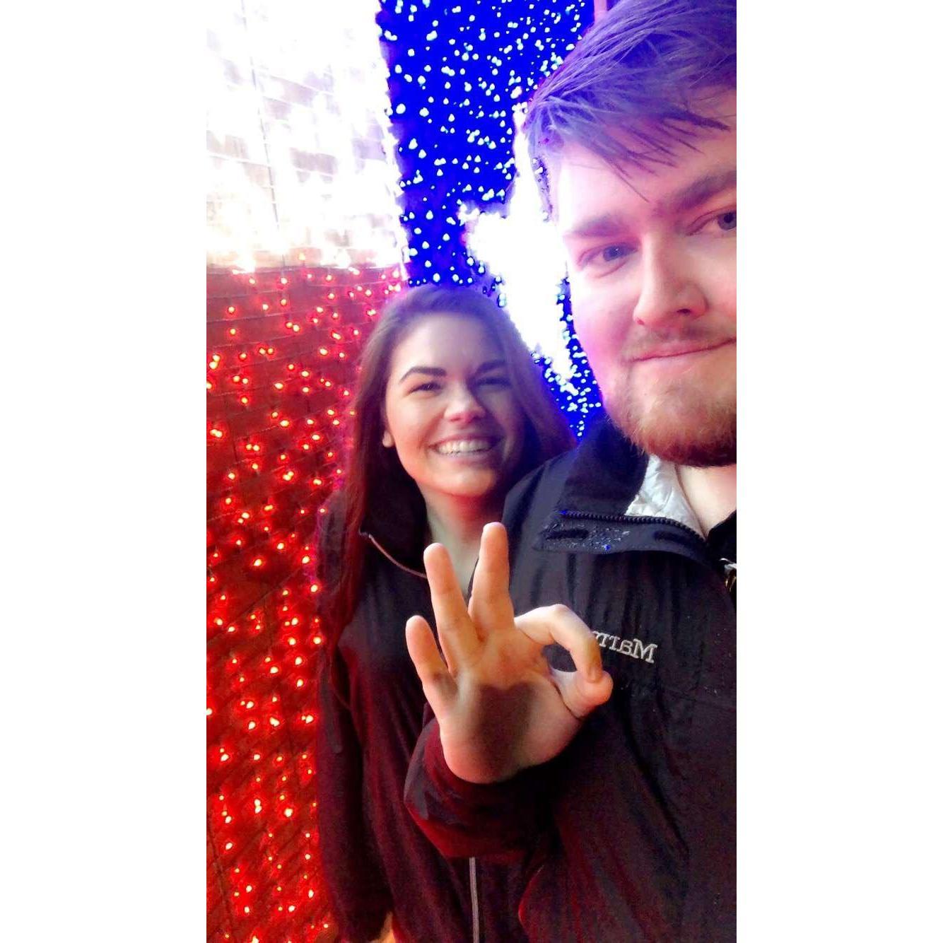 November 2018- David's trip to Texas. Picture at Santa's Wonderland Christmas Light Park.