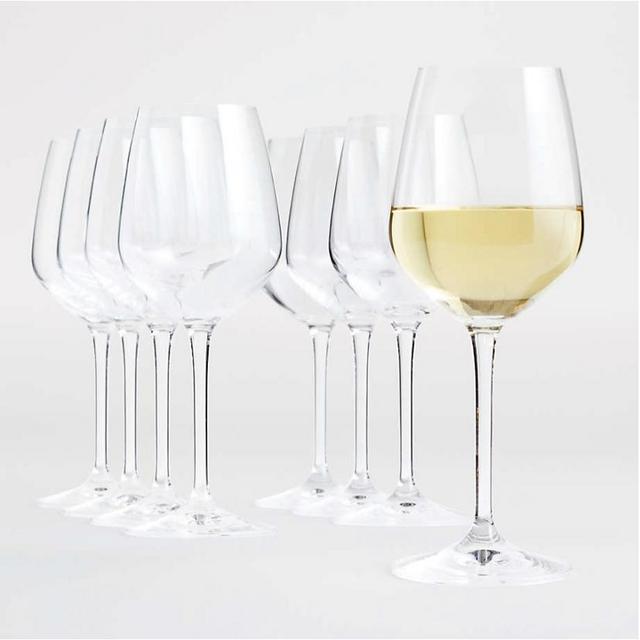 Crate and Barrel - set of 8 white wine glasses