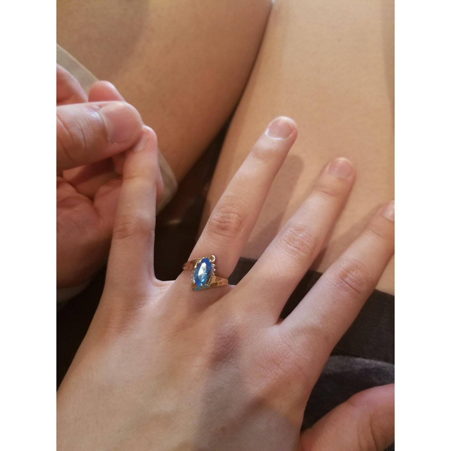 Blue topaz to represent December, when we will become one!