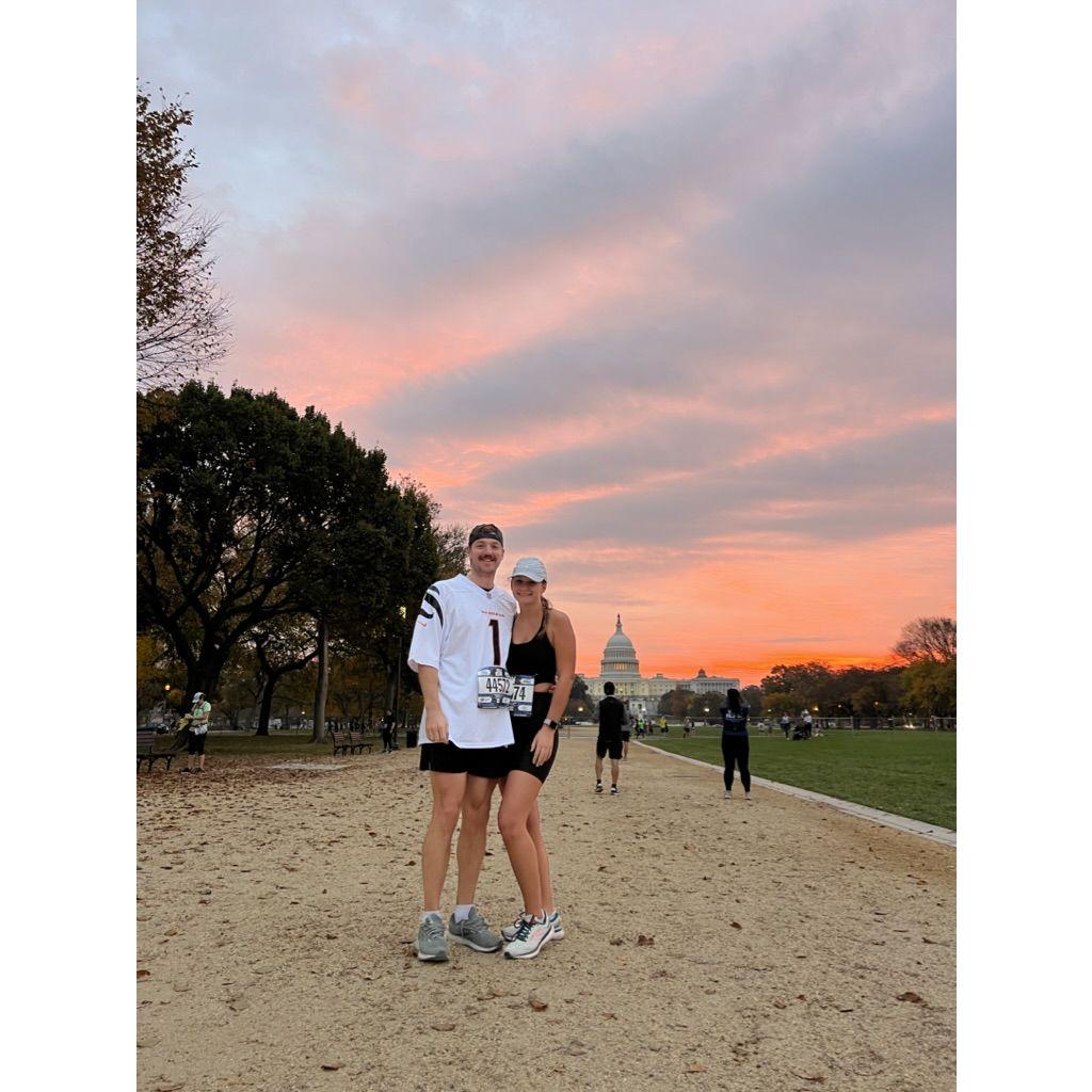 We ran a 10k! (Ryan jogged, Ramsey sprinted..somehow at the same pace!)
