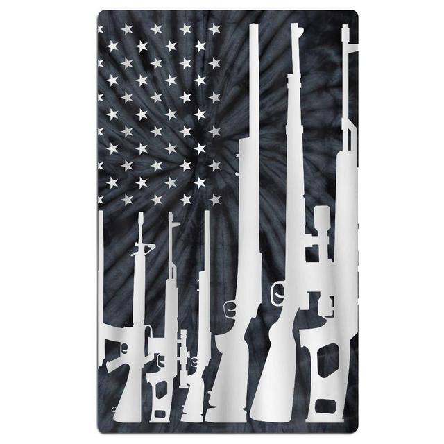 SARA NELL Gun Design American Flag Microfiber Beach Towel,Quick Dry,Lightweight,Pool Bath Towel Beach Blanket for Travel Swim Pool Yoga Camping Beach Gym Sport Oversized-30 X 60"