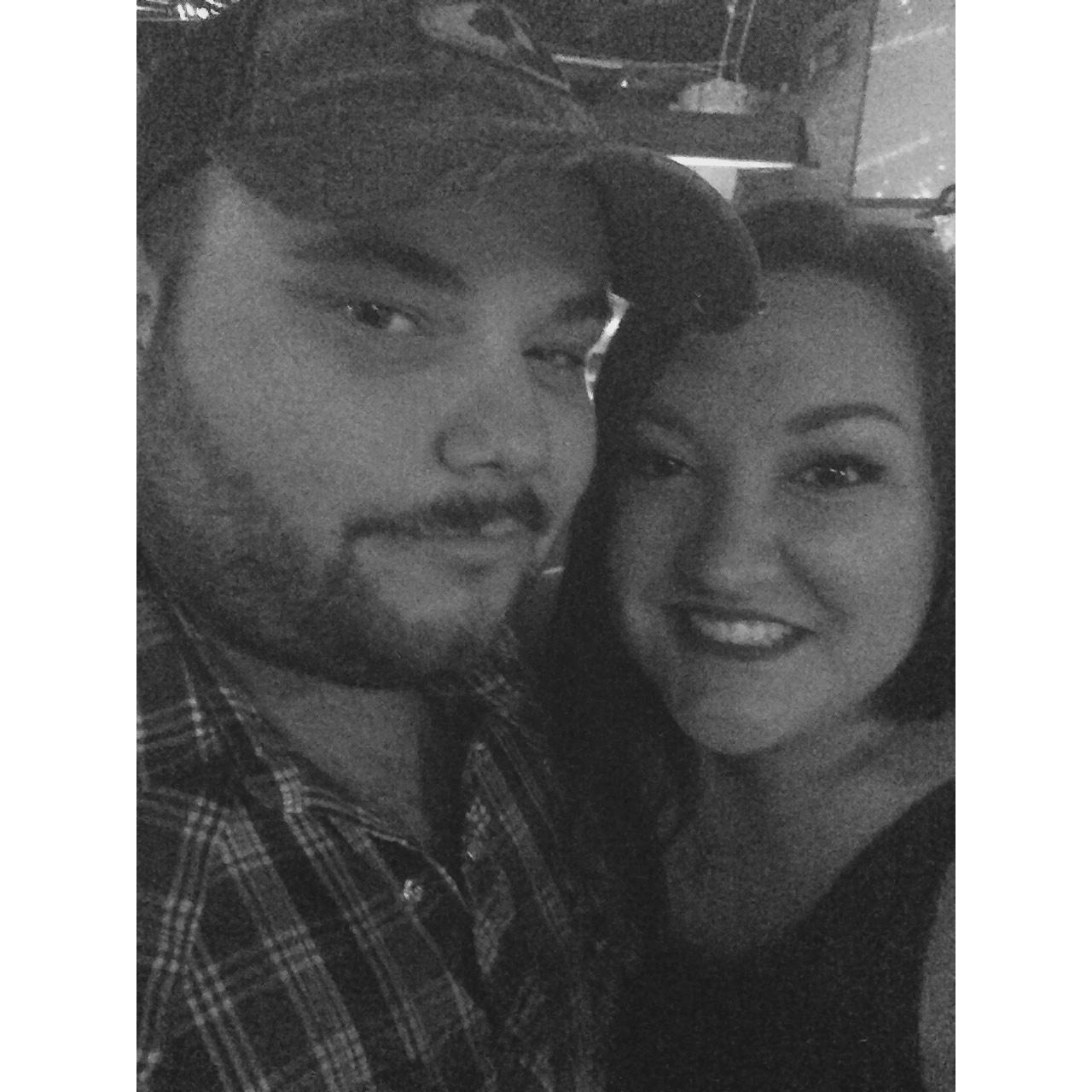 Our first picture together, a night out dancing!