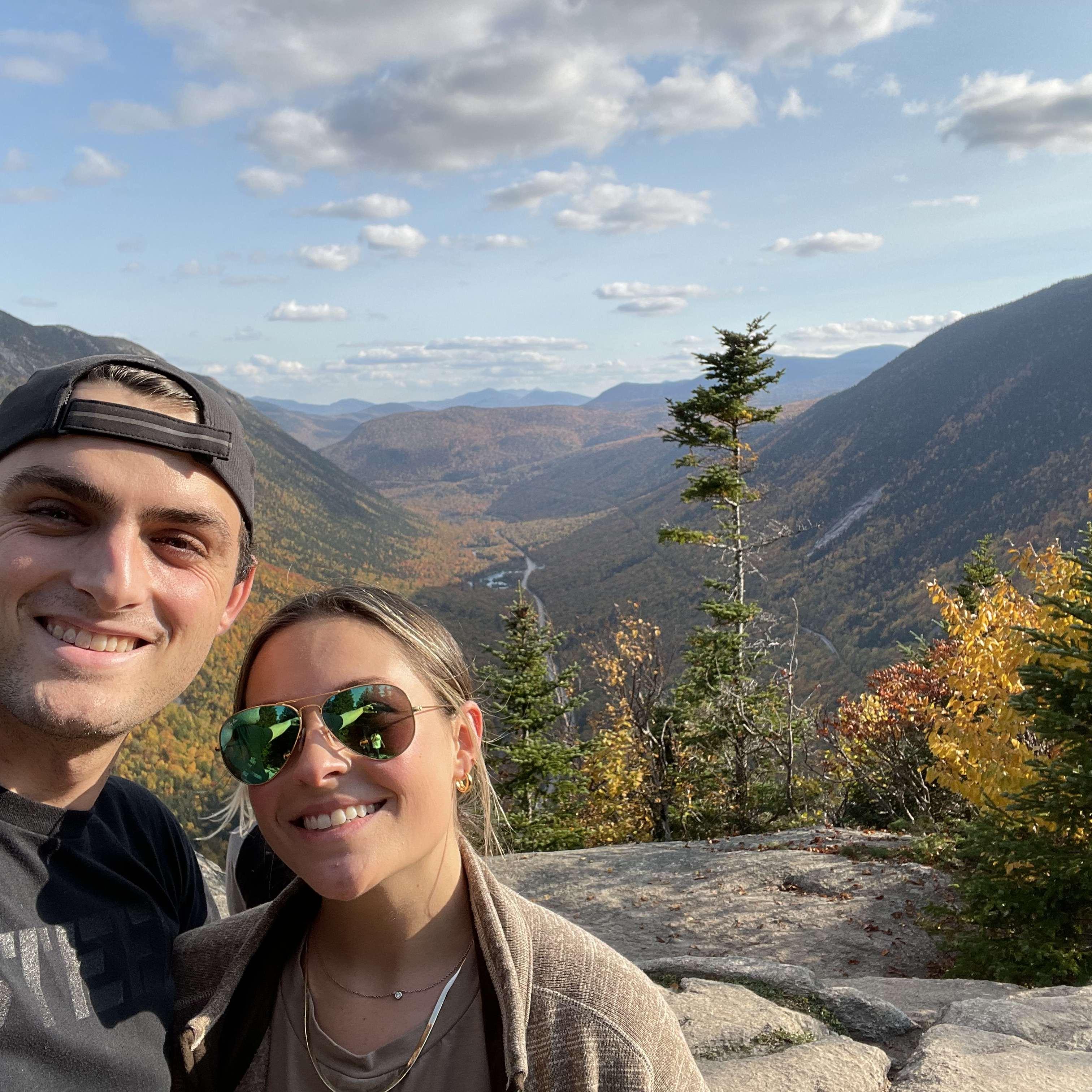Parker and I at the top of our hike on Mt. Washington!