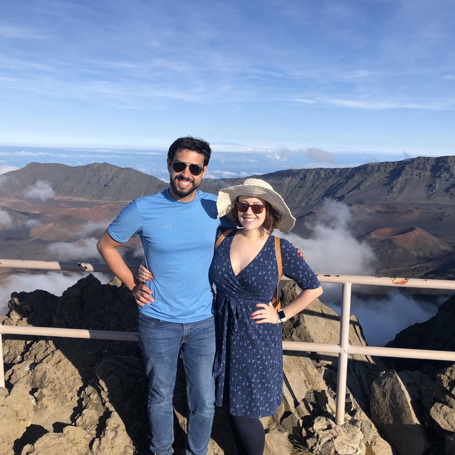 Hanging out at 10,000 feet elevation in Maui with an inactive volcano!