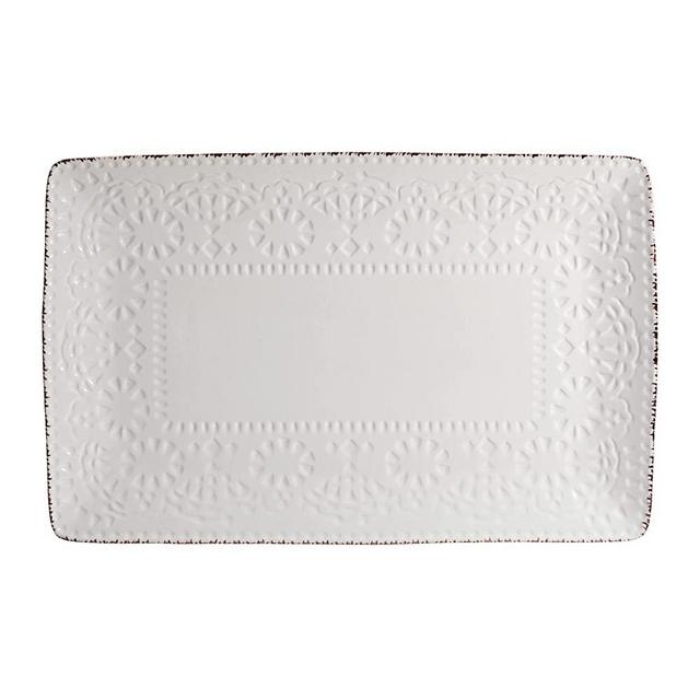 Pfaltzgraff Chateau Serve Platter, 14.25 Inch, Blue and White