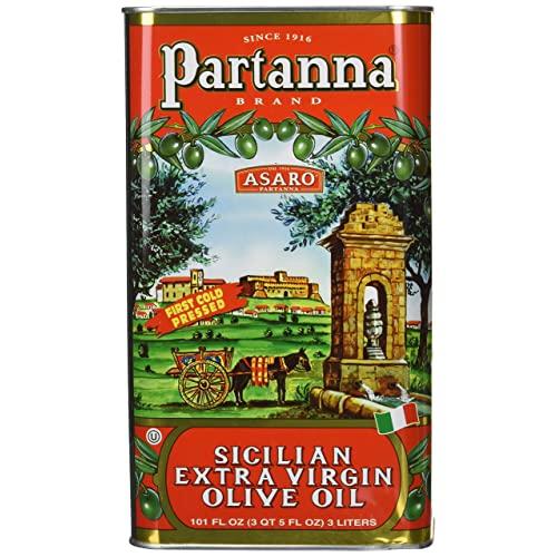 Partanna Extra Virgin Olive Oil, 101-Ounce Tin