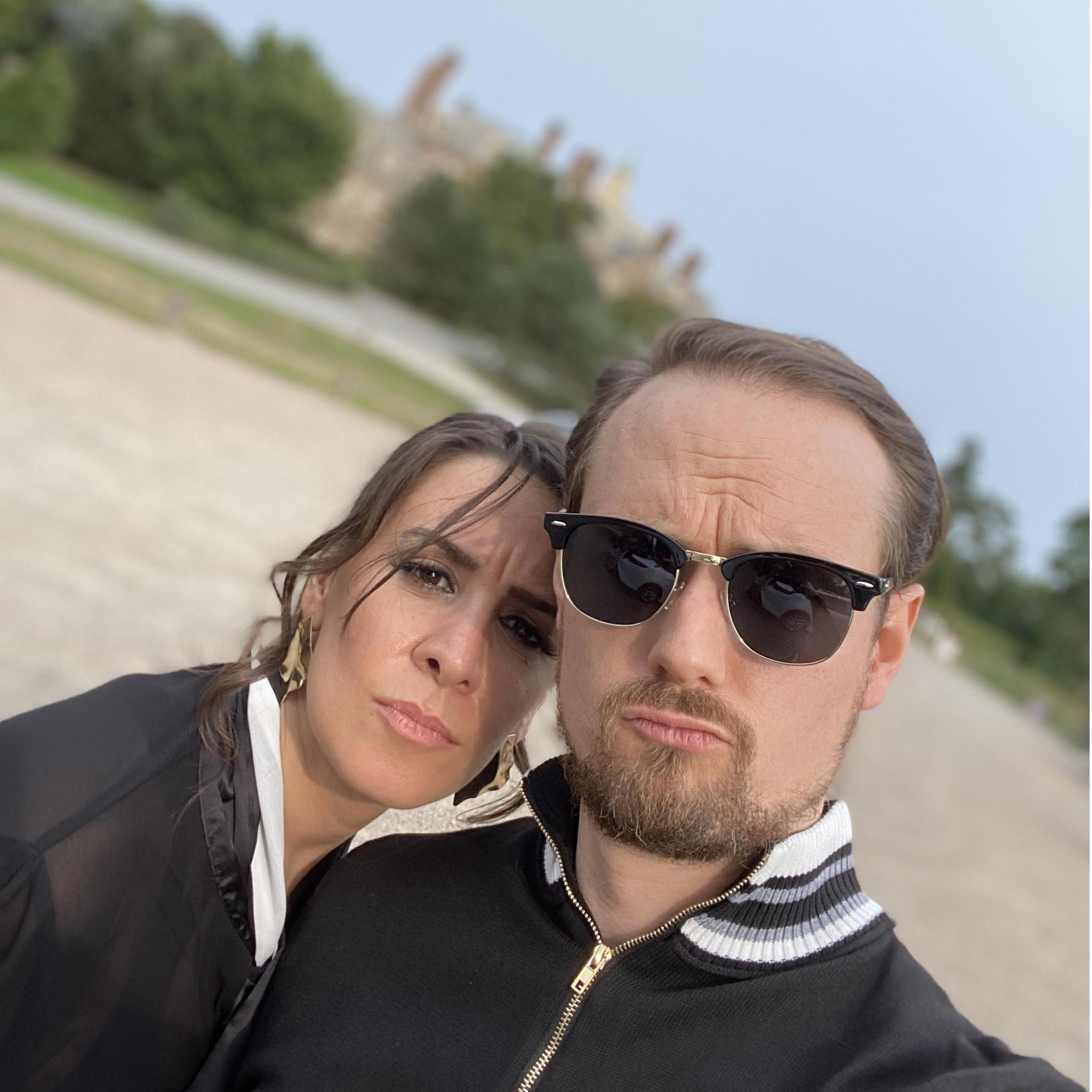 Engagement Photo Shoot at Crane Estate behind the scenes selfie...