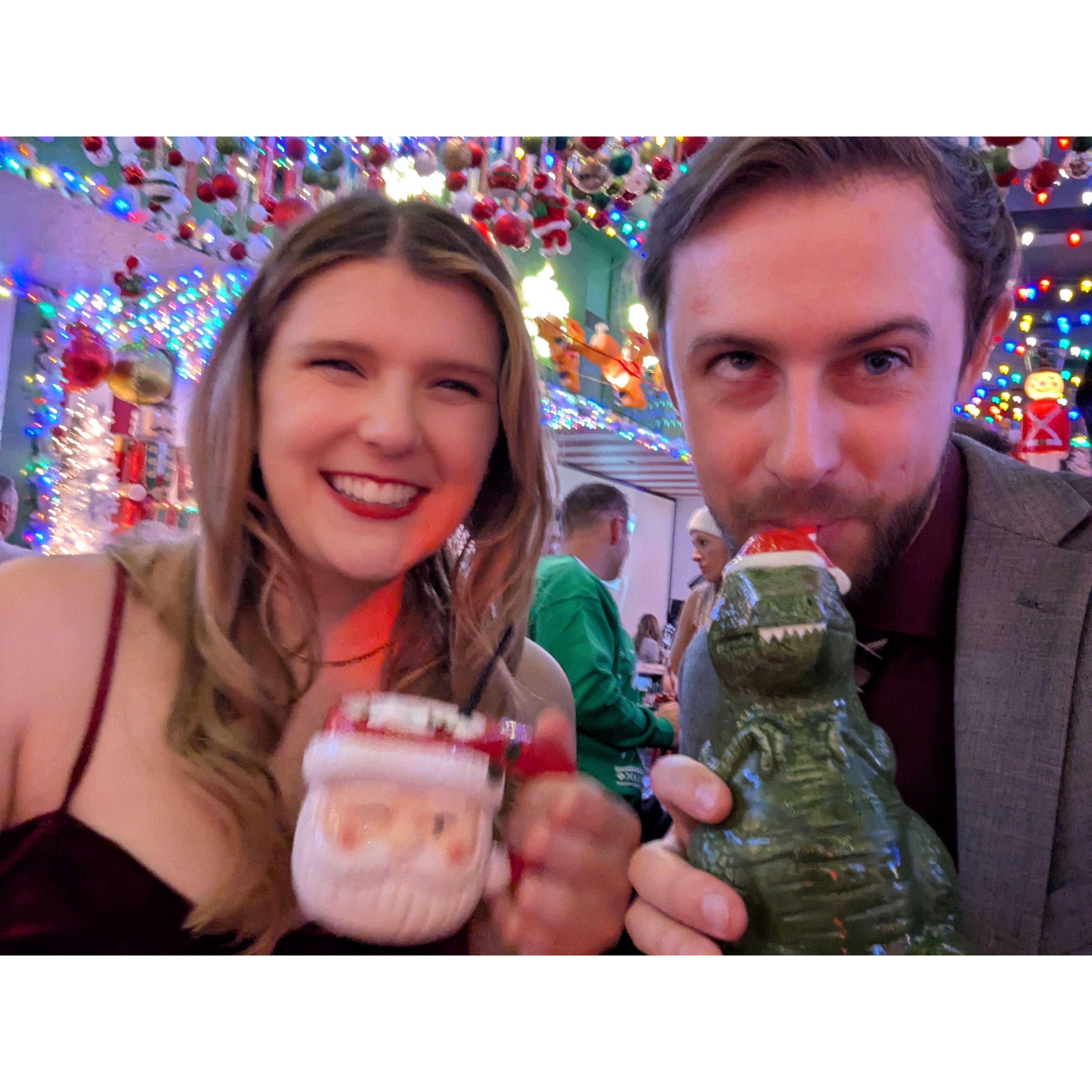 Trying a Christmas bar on the Plaza!