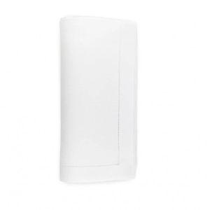 SFERRA Classico White Hem Stitch Dinner Napkin 24x24
