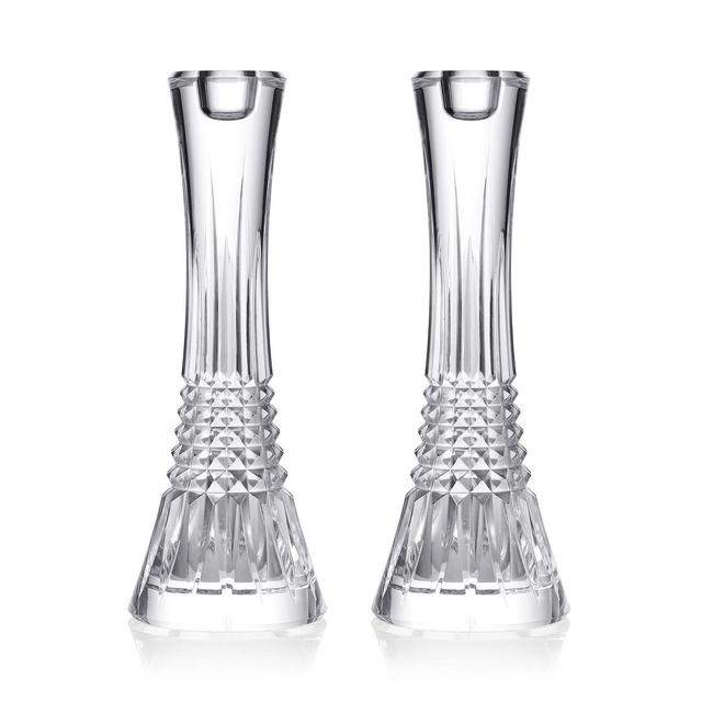 Waterford Lismore Diamond Essence 10" Candlesticks, Set of 2