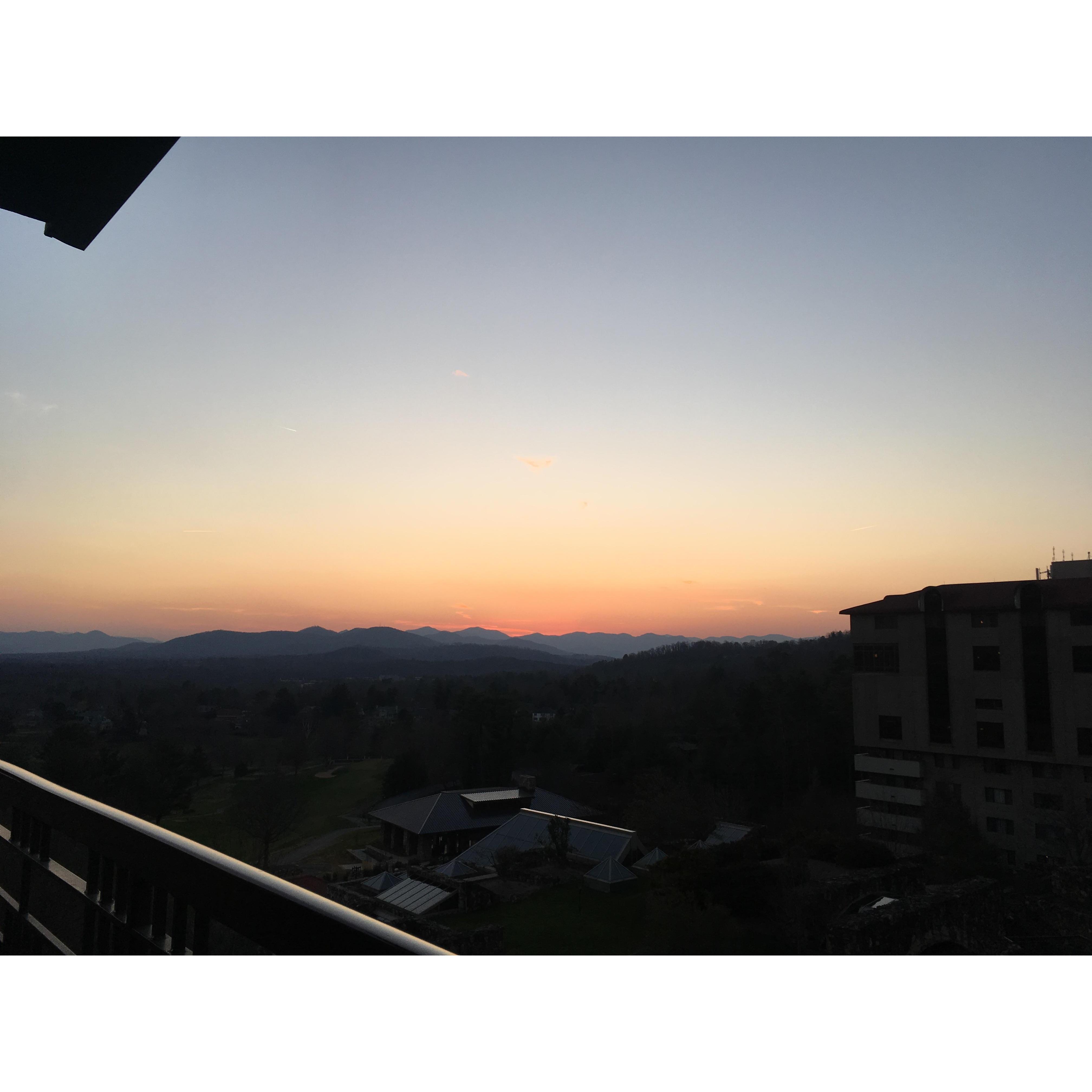 Sunset over the Smokies
