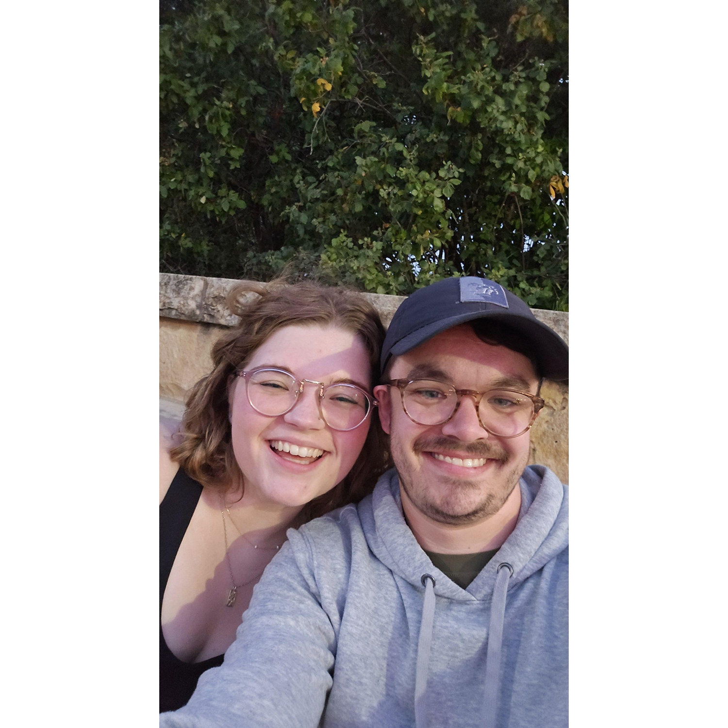 July - After one of many walks around the Keeper. Earlier that night we had a picnic and decided to get married October 26th.