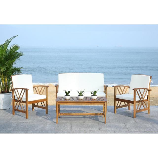 Medora 4 Piece Sofa Seating Group with Cushions
