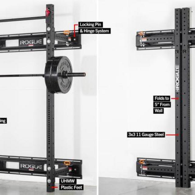 Rogue RML-3W Fold Back Wall Mount Rack