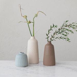 Storied Home Stoneware 3-Piece Vases