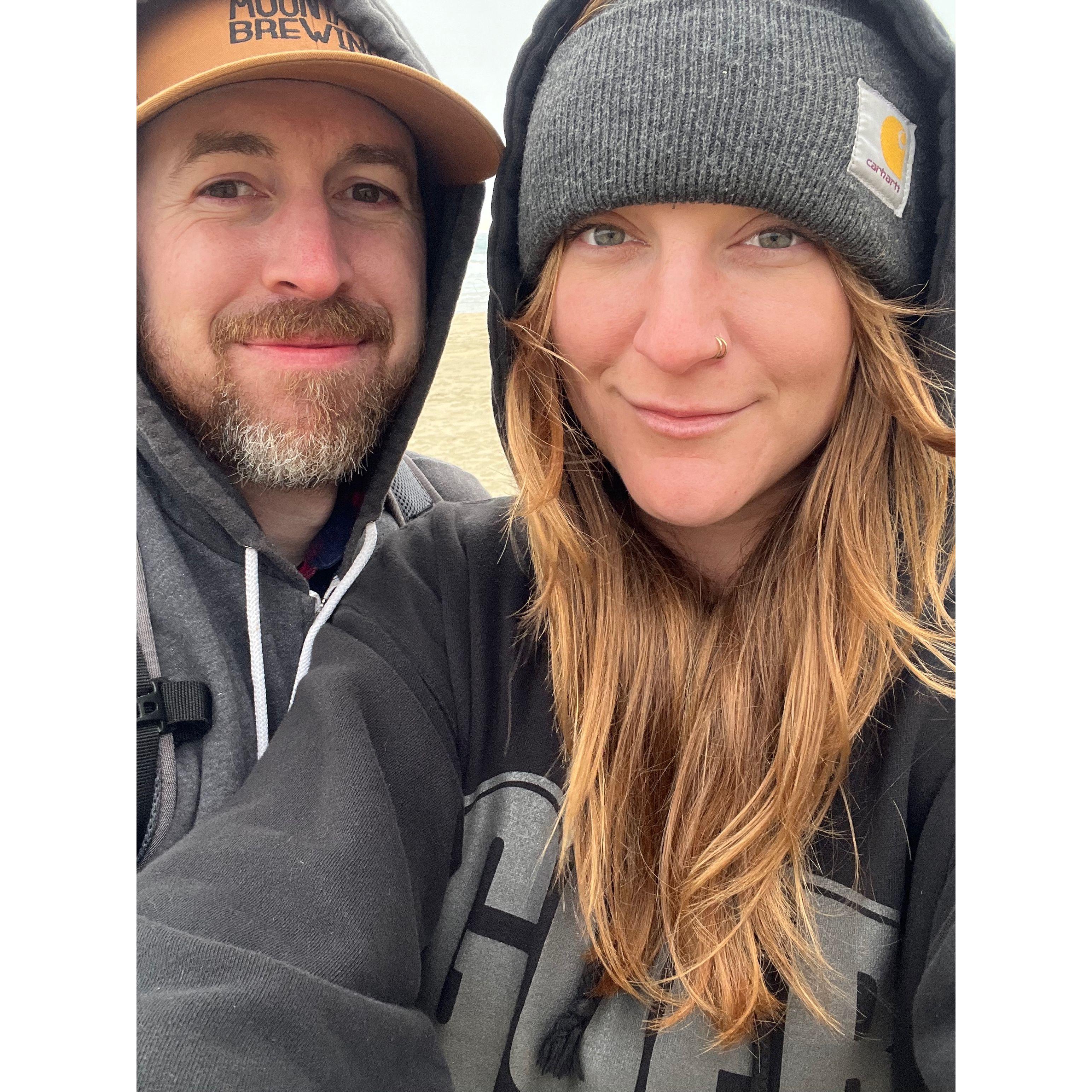 Our engagement at Kehoe Beach in Point Reyes, 2023